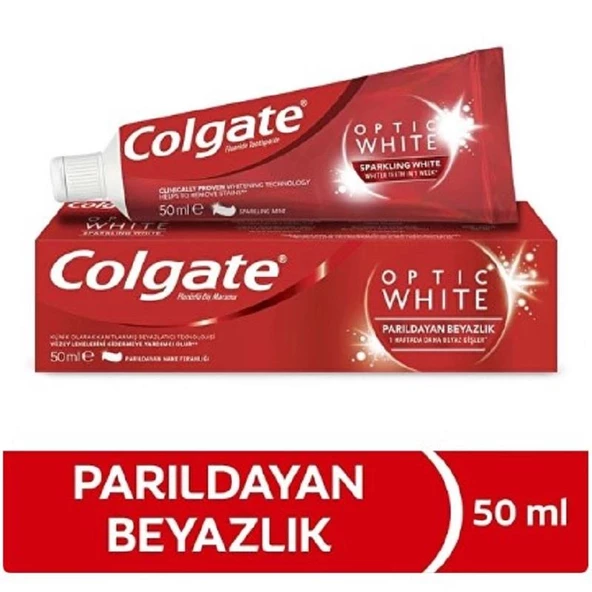 Colgate Diş Macunu Optic White Parıldayan Beyazlık 50 ml ürün görseli 1