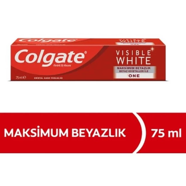 Colgate Diş Macunu Visible White 75 ml - Resim 2