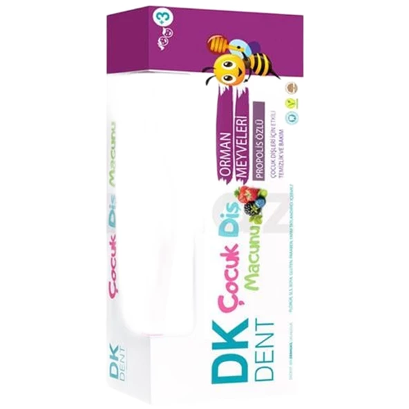 DK Dent 7 Orman Meyveli Çocuk Diş Macunu 50 ml - Diş Fırçası Hediyeli ürün görseli 1
