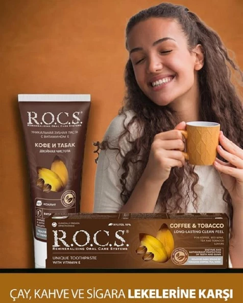Rocs Coffee & Tobacco Diş Macunu 74 gr - Resim 5