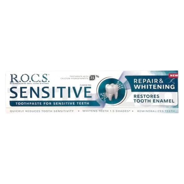 Rocs Sensitive Repair Whitening Beyazlatıcı Diş Macunu 75 ml ürün görseli 1