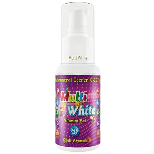 Multi White 0-10 Yaş Çocuk Çilekli Diş Macunu 50 ml ürün görseli 1