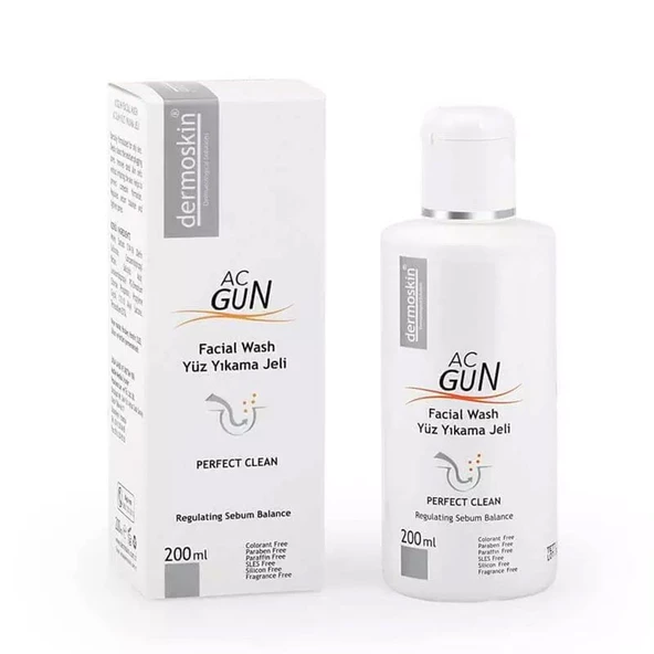 Dermoskin Acnegun Yüz Yıkama Jeli 200 ml ürün görseli 1