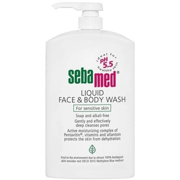 Sebamed Hassas Ciltler İçin Likit Yüz ve Vücut Temizleyici 1000 ml - Eski Ambalaj ürün görseli 1