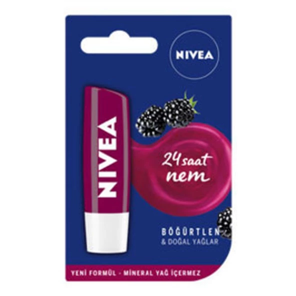 Nivea Lip Stick Böğürtlen 24 Saat Nem ürün görseli 1