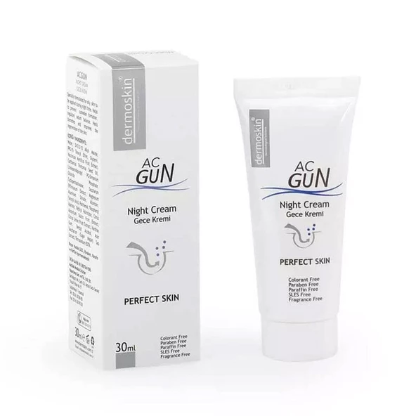 Dermoskin Acnegun Gece Kremi 30 ml ürün görseli 1