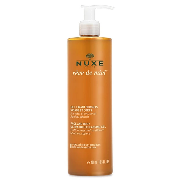 Nuxe Reve De Miel Hassas Ciltler İçin Yüz ve Vücut Yıkama Jeli 400 ml ürün görseli 1