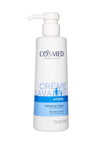 Cosmed Atopia Cleansing Cream - Yüz ve Vücut Temizleyici Süt Krem - Creme Lavante - Kuru ve Atopik Eğilimli Ciltler 400 ml ürün görseli 1