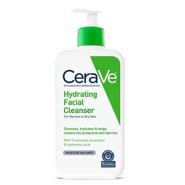 Cerave Hydrating Cleanser Normal ve Kuruya Dönük Ciltler İçin Nemlendiren Temizleyici 473 ml ürün görseli 1