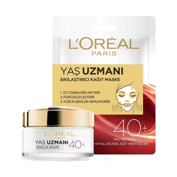 L'Oreal Paris Dermo Nemlendirici Krem Yaş Uzmanı 40+ 50 ml ürün görseli 1