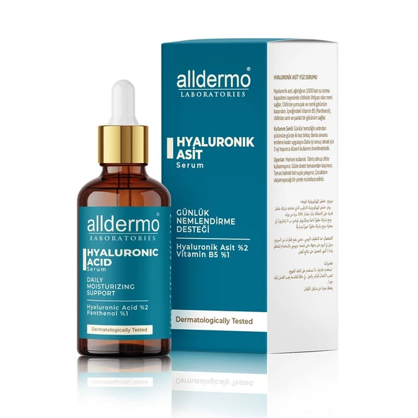 Alldermo Hyaluronik Asit Günlük Nemlendirme Desteği Serum 30 ml ürün görseli 1