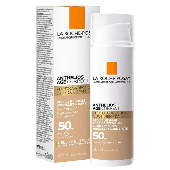 La Roche Posay Anthelios Age Correct Daily Tinted Cream SPF50+ 50 ml ürün görseli 1