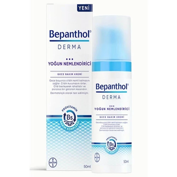 Bepanthol Derma Yoğun Nemlendirici Gece Bakım Kremi 50 ml ürün görseli 1