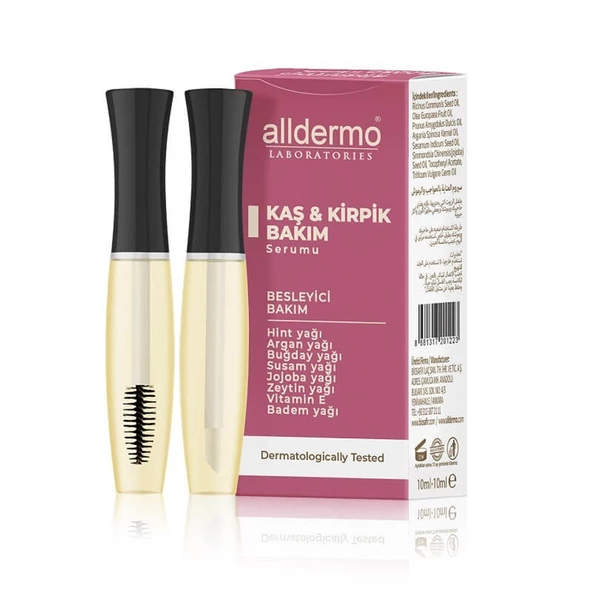 Alldermo Kaş Serumu 10 ml & Kirpik Bakım Serumu 10 ml ürün görseli 1