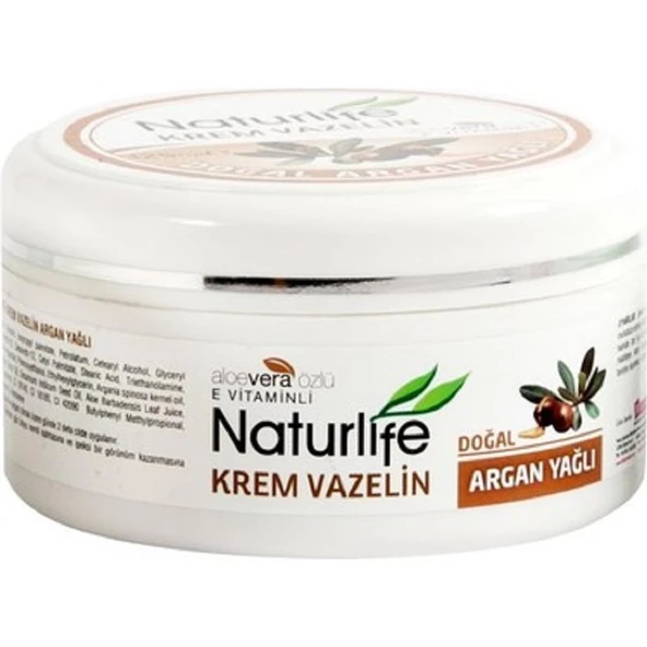 Naturlife Doğal Argan Yağlı Krem Vazelin 125 ml ürün görseli 1
