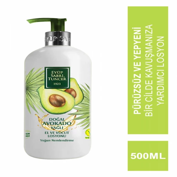 Eyüp Sabri Tuncer Doğal Avokado Yağlı El ve Vücut Losyonu 500 ml ürün görseli 1