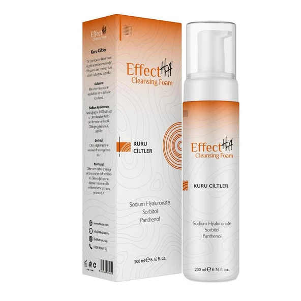 Effectha Kuru Ciltler Yüz Temizleme Köpüğü 200 ml ürün görseli 1