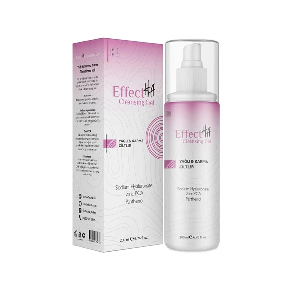 Effectha Karma ve Yağlı Ciltler Yüz Temizleme Jeli 200 ml ürün görseli 1