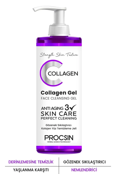 Procsin Gözenek Sıkılaştırıcı Kolajen Yüz Temizleme Jeli 150 ml ürün görseli 1