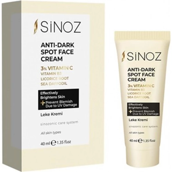Sinoz Anti-Dark Spot Face Cream Leke Kremi 40 ml ürün görseli 1