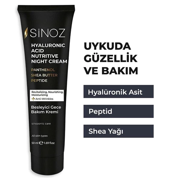 Sinoz Besleyici Gece Kremi 50 ml ürün görseli 1