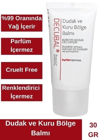 Decubal Dudak Kuru Bölge Balmı 30 ml - Resim 3