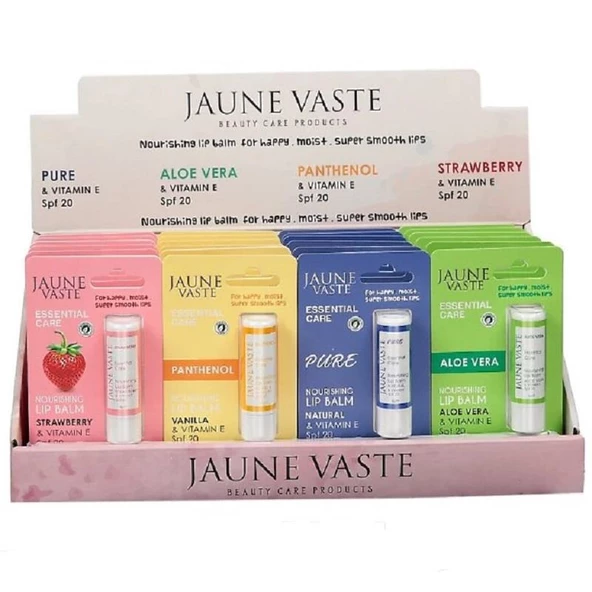 Jaune Vaste Essential Care Lip Stick 24'lü Karma Stand ürün görseli 1
