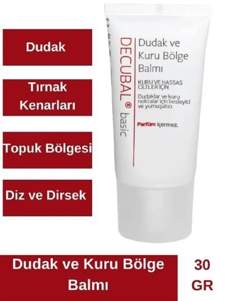 Decubal Dudak Kuru Bölge Balmı 30 ml - Resim 4