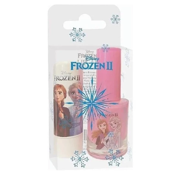 Disney Frozen Lisanslı Dudak Koruyucu ve Oje Seti ürün görseli 1