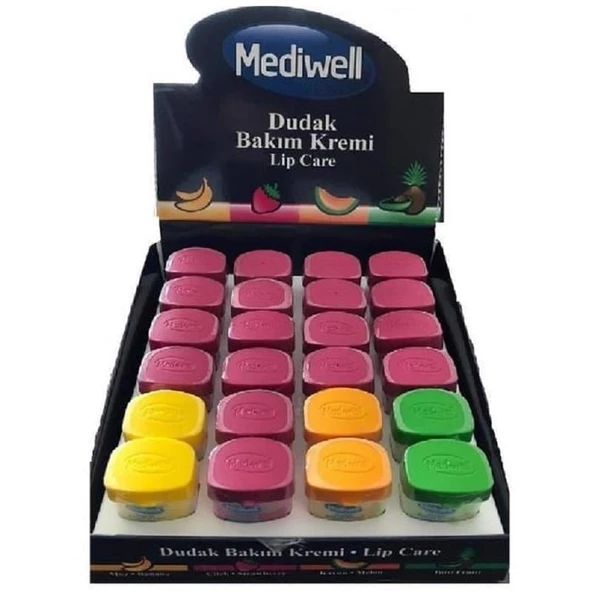 Mediwell Dudak Bakım Kremi Stand 24'lü ürün görseli 1