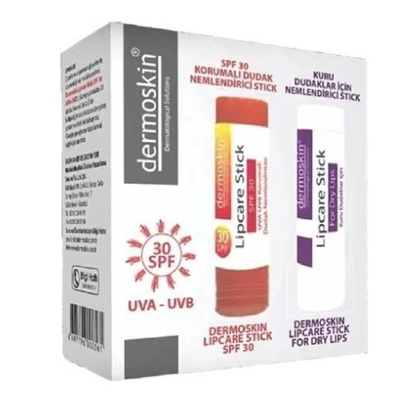 Dermoskin Dudak Nemlendirici Stick SPF30 - 2'li Kofre ürün görseli 1