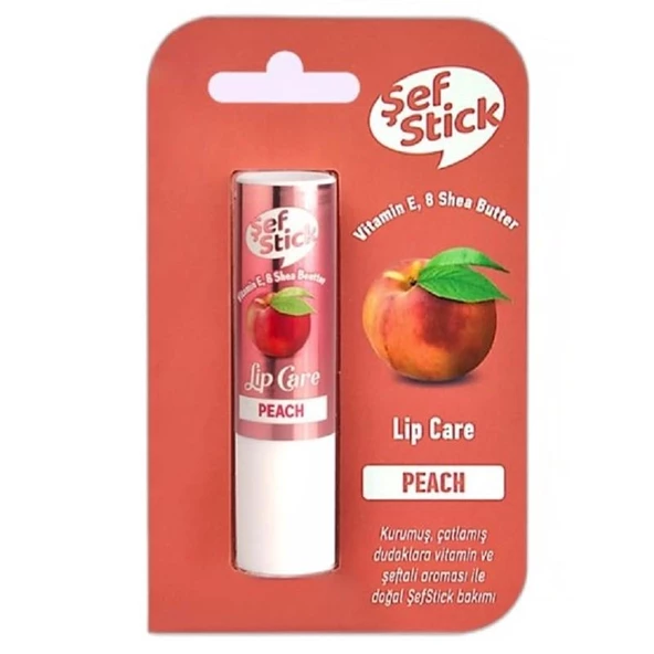 Şef Stick Lip Care Şeftali ürün görseli 1