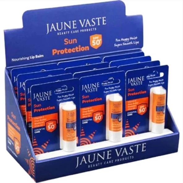 Jaune Vaste Sun Protection SPF50+ Lip Stick - 12'li Stand ürün görseli 1