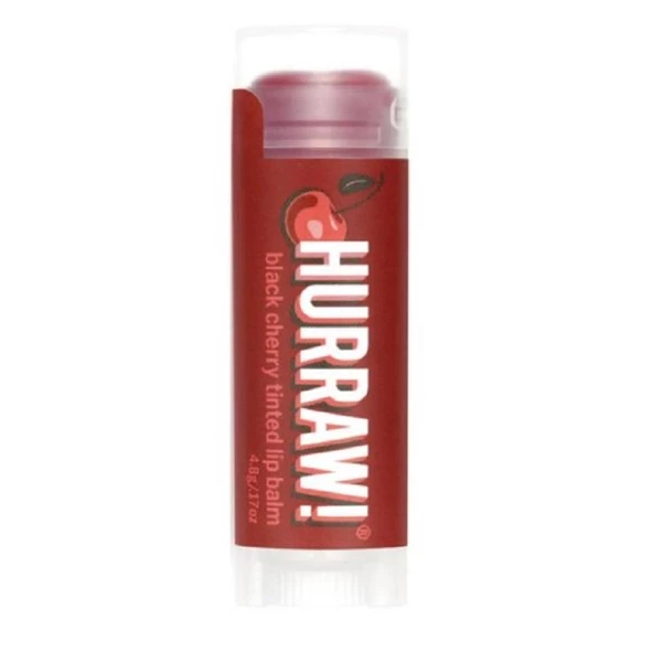 Hurraw Tinted Lip Balm Black Cherry ürün görseli 1