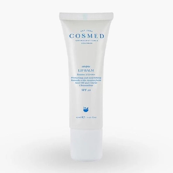 Cosmed Atopia Lip Balm - Nemlendirici ve Koruyucu Dudak Balmı SPF20 15 ml ürün görseli 1