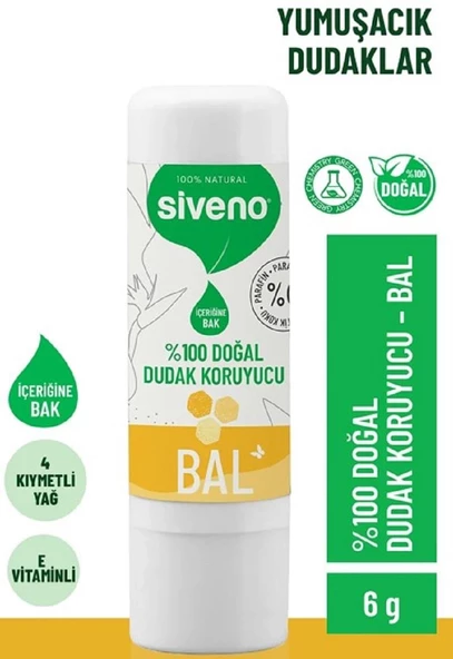 Siveno Lip Dudak Kremi Bal 6 gr - Resim 2