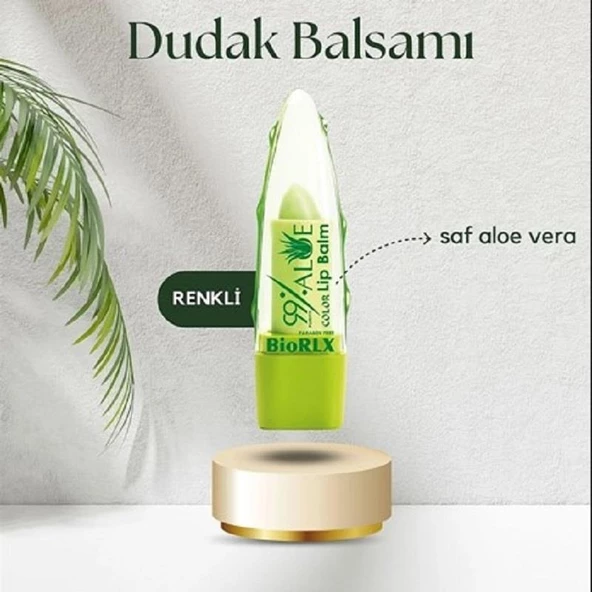 BioRLX %99 Aloe Vera Lip Balm - Resim 3