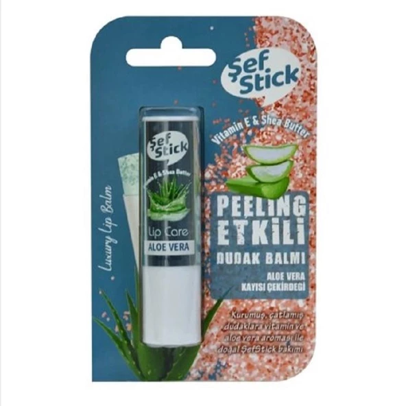 Şef Stick Aloe Vera Peeling Etkili Lip Care ürün görseli 1