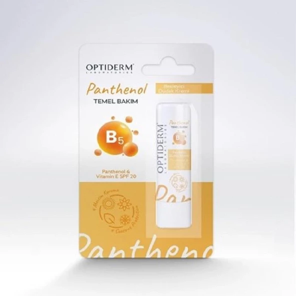 Optiderm Lip Stick E Vitaminli SPF20+ Vanilla ürün görseli 1