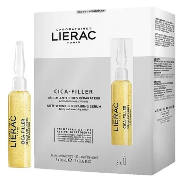 Lierac Paris Cica-Filler Serum Tüm Cilt Tipleri İçin Kırışıklık Karşıtı Onarıcı Serum 3 x 10 ml ürün görseli 1