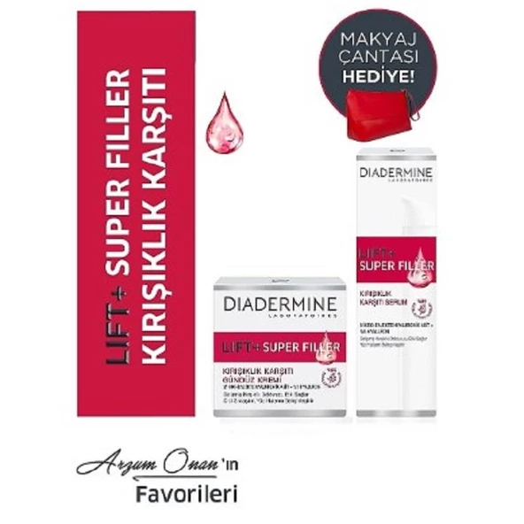 Diadermine Çantalı Set - Lift+ Super Filler Gündüz Kremi 50 ml + Serum 40 ml ürün görseli 1