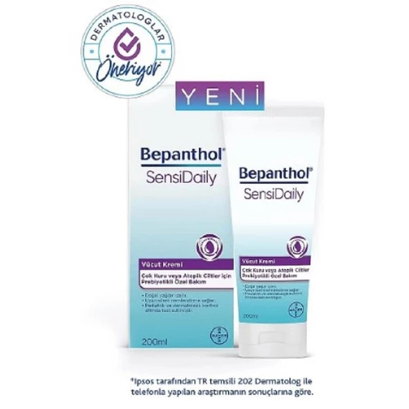 Bepanthol Sensidaily Vücut Kremi 200 ml - Resim 2