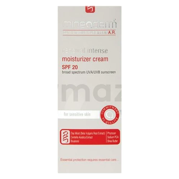 Mineaderm Renewal Intense Moisturizer AR Cream SPF20 50 ml - Kızarıklık Önleyici Bakım Kremi ürün görseli 1