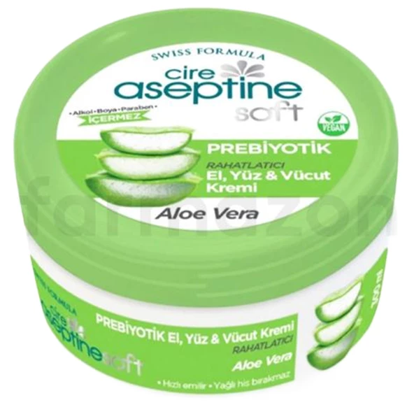 Cire Aseptine Soft Prebiyotik Aloevera El Yüz ve Vücut Kremi 300 ml ürün görseli 1
