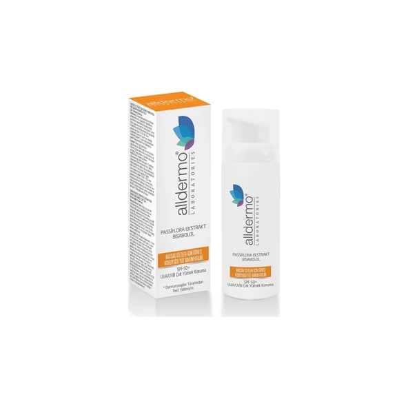 Alldermo Hassas Ciltler için Güneş Koruyucu Yüz Bakım Kremi SPF50+ 50 ml ürün görseli 1