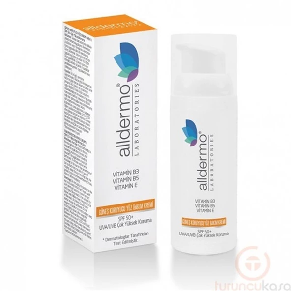 Alldermo Güneş Koruyucu Yüz Bakım Kremi SPF50+ 50 ml ürün görseli 1