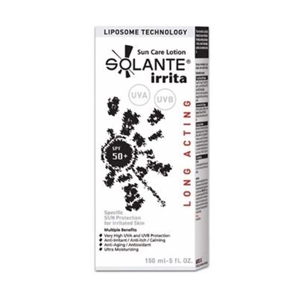 Solante Irrita Soin Solaire Losyon SPF50 150 ml ürün görseli 1