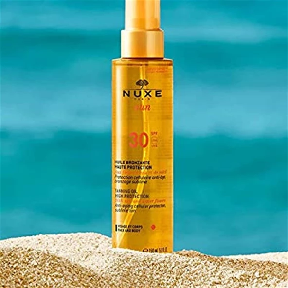 Nuxe Huile Solaire Bronzlaştırıcı Yüz ve Vücut Yağı SPF30 150 ml ürün görseli 1