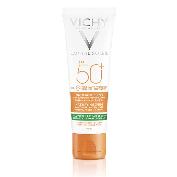 Vichy Capital Ideal Soleil Anti Brillance Matifiant 3 in 1 Cream SPF50 50 ml ürün görseli 1