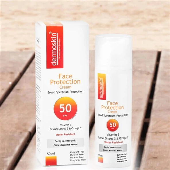 Dermoskin Face Protection Vitamin-E Güneş Koruyucu Krem SPF50 50 ml ürün görseli 1